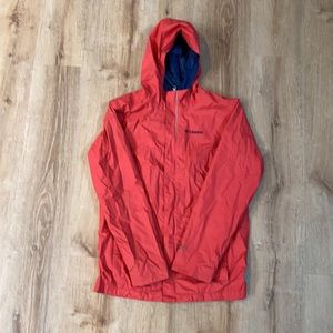 Red Columbia Kids Raincoat w Hood - large
